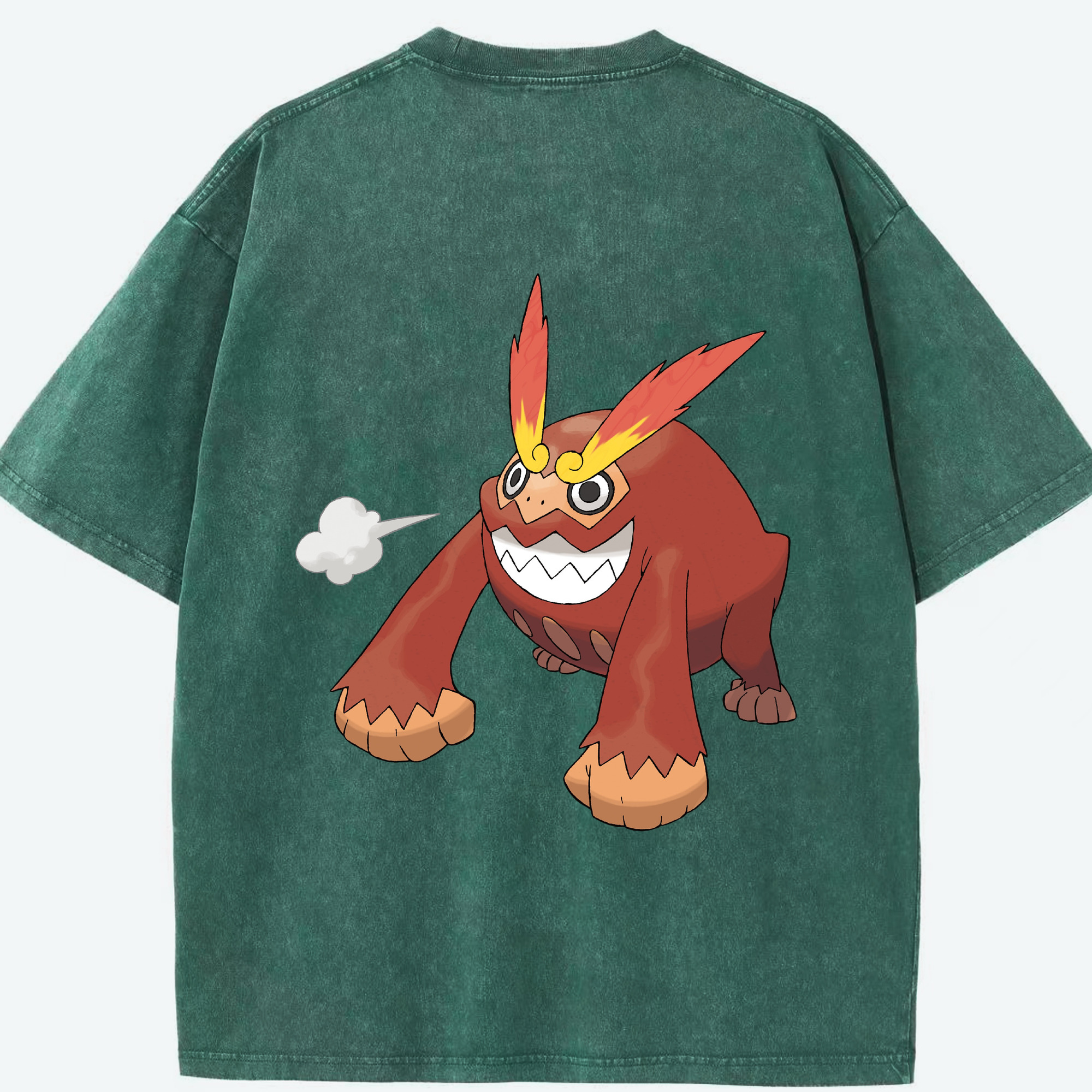 （画像用） ポケットモンスター Pokémon 綿100% ヴィンテージ風 半袖Tシャツ（背面プリント）